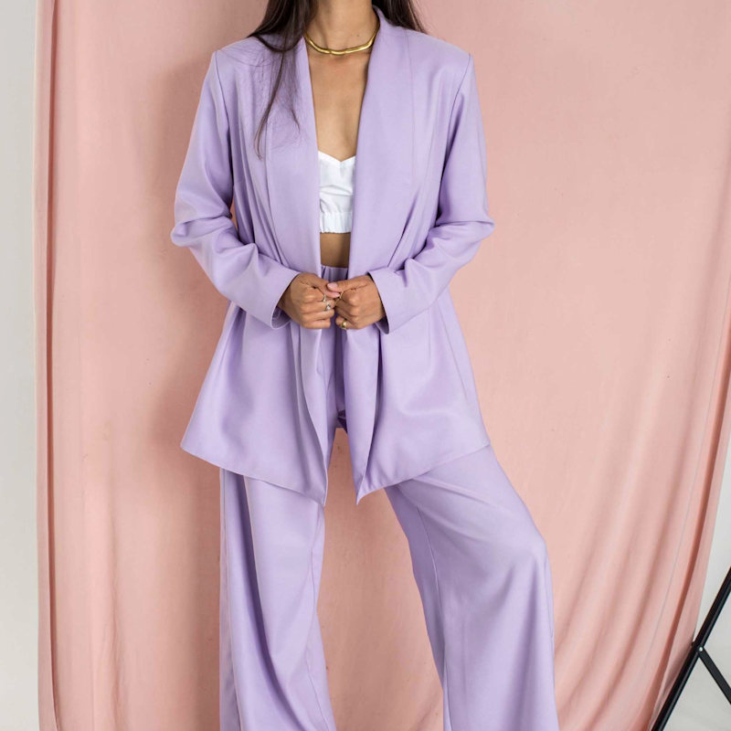 Thumbnail of The Confidence Suit - Blazer In Lilac image