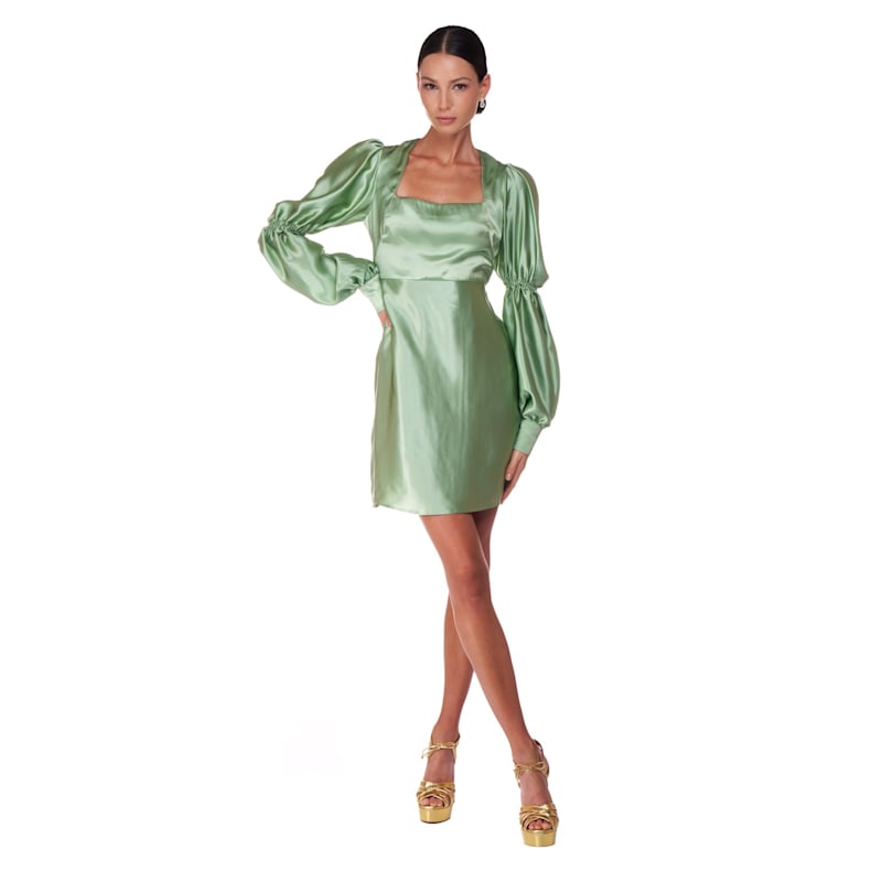 Short Light Green Dress | Sofia Tsereteli | Wolf & Badger