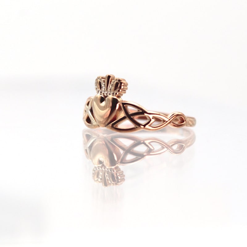 Antique Claddagh Rose Solid Gold Ring | VicStoneNYC Fine Jewelry | Wolf ...