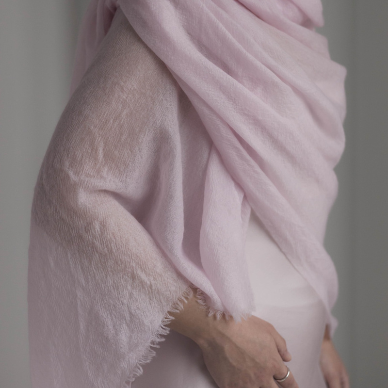 Thumbnail of Ultralight Cashmere Shawl In Brown image