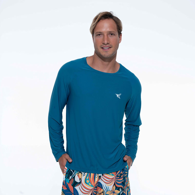 Thumbnail of Ultralight UPF Activity Shirt | Mens Long-Sleeve UV Sun Protection | Deep Ocean image