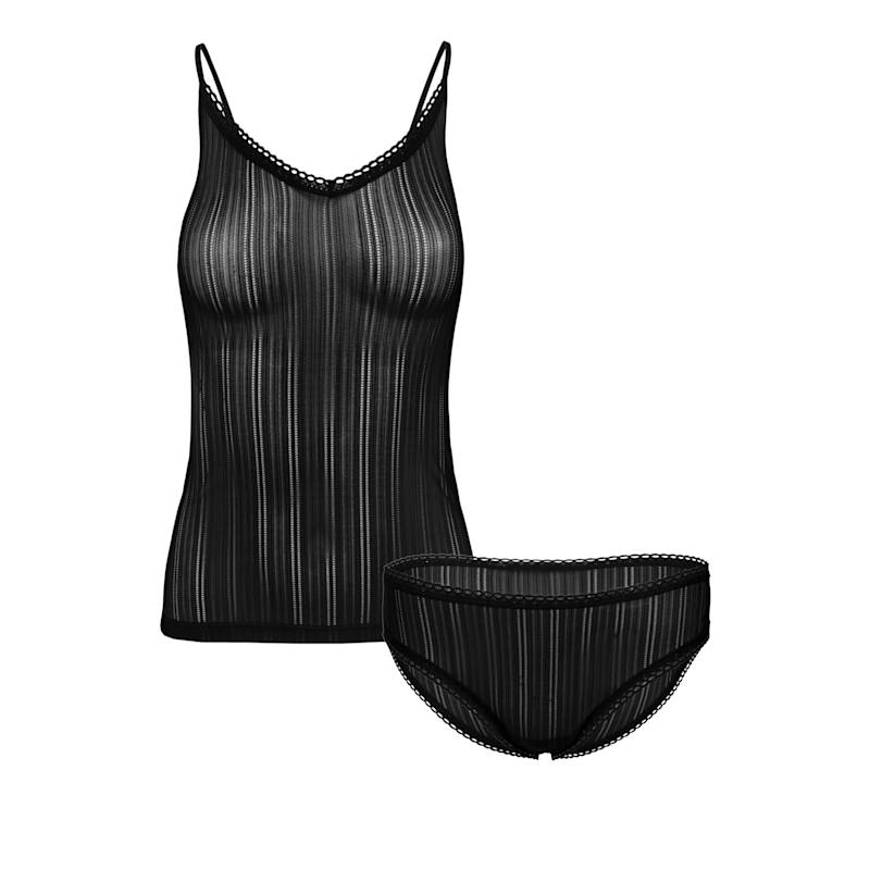 Thumbnail of Underwear Set - Camisole Top & Briefs - Black image