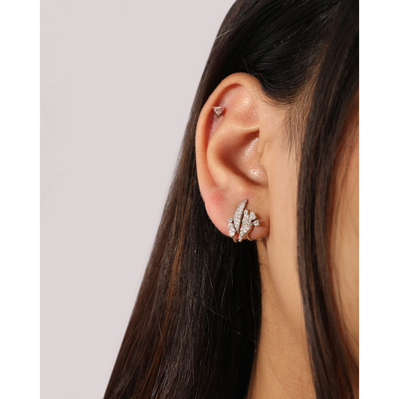 Thumbnail of Uniform Silhouette Illusion Studs-Ii Earrings | Lab Grown Diamonds image