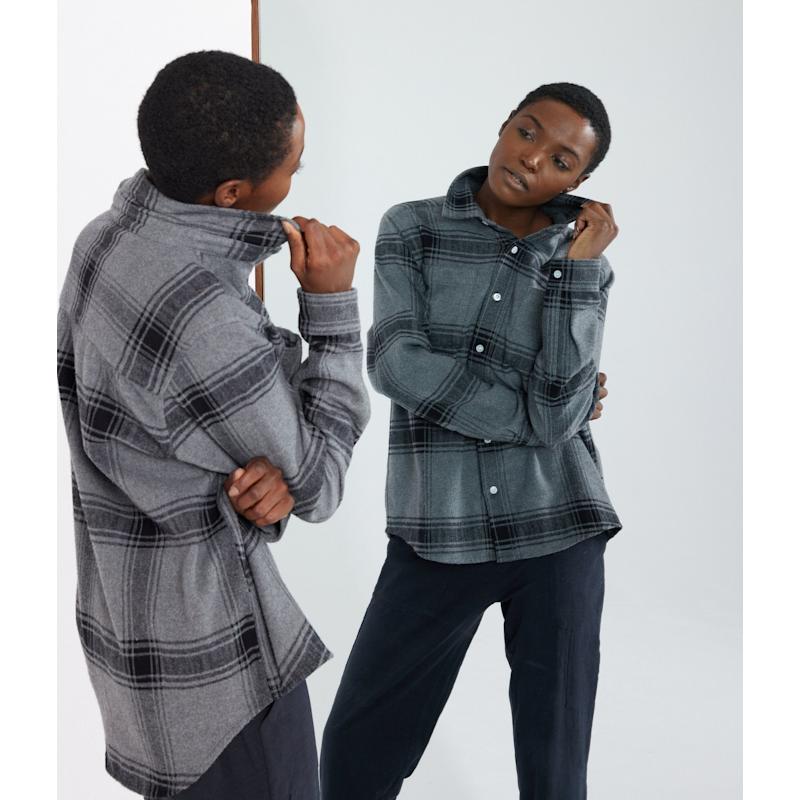Thumbnail of Organic Cotton Unisex Flannel - Grey image