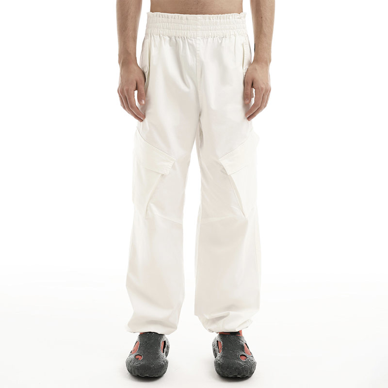 【NACHE】CONVEX TIE CARGO PANTS(UNISEX) / WHITE 나체(NACHE) CONVEX TIE CARGO PANTS (UNISEX) CHARCOAL
