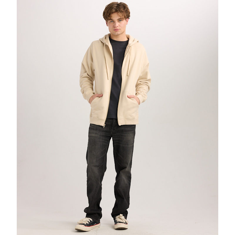 Thumbnail of 100% Organic Cotton Unisex Zip Hoodie - Taupe image
