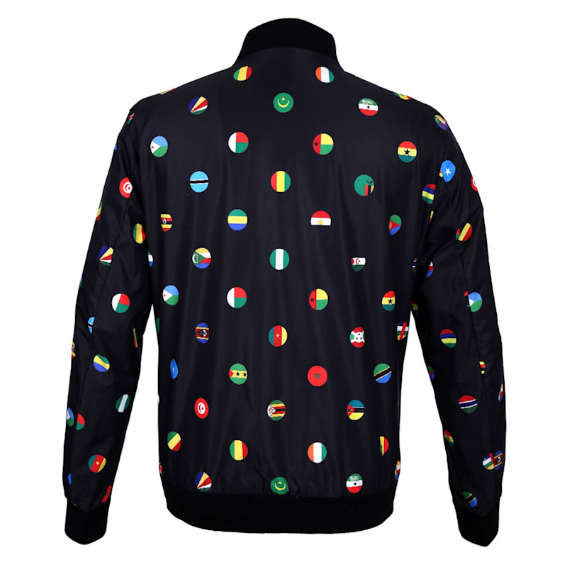 Thumbnail of African Nation Bomber Jacket – Black image