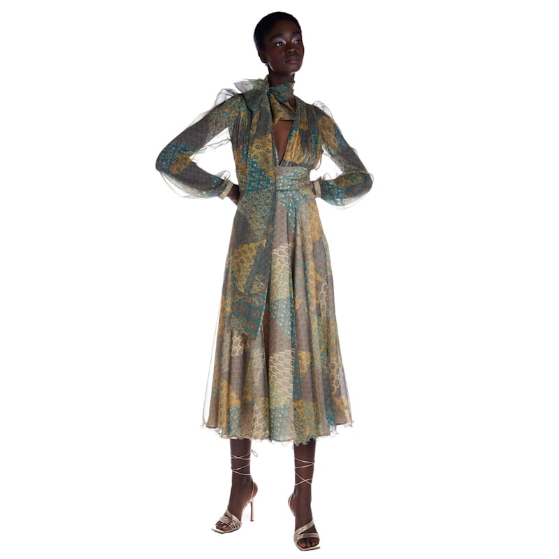 Thumbnail of Silk Dress With Scarf image