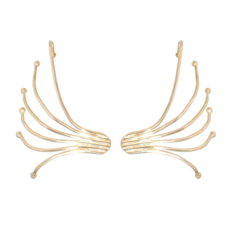 Thumbnail of Urchin Ear Cuff – Sculptural Recycled Brass Statement Earring image