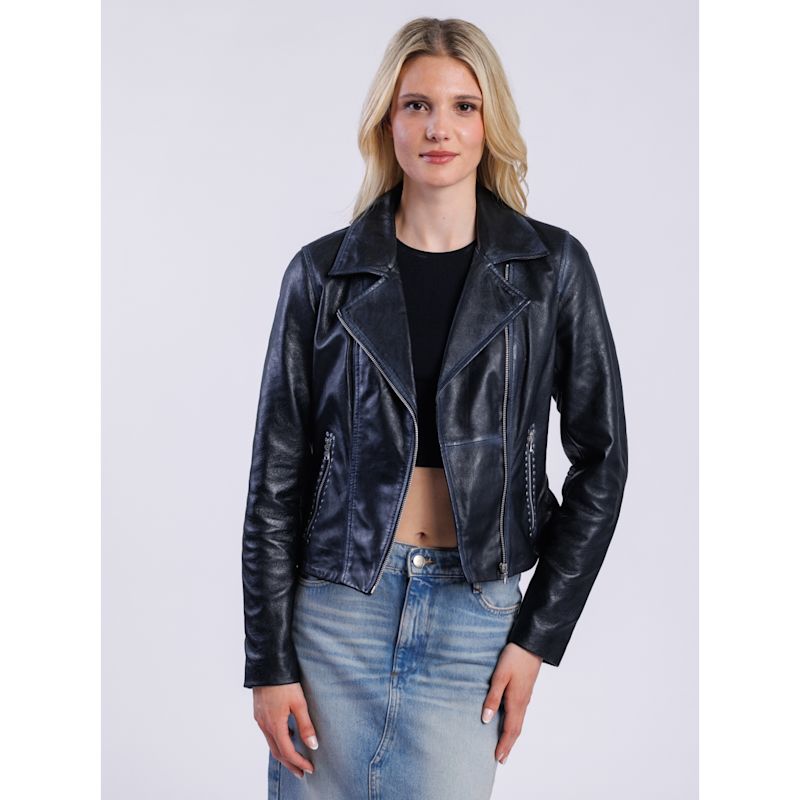 Thumbnail of Rivet Leather Biker Jacket image