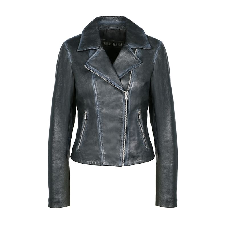 Rivet Leather Biker Jacket Black | Freaky Nation | Wolf & Badger