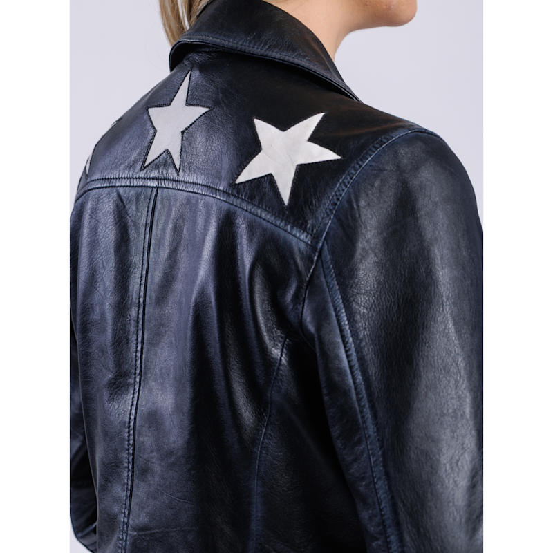 Thumbnail of Used Leather Biker Jacket Star image