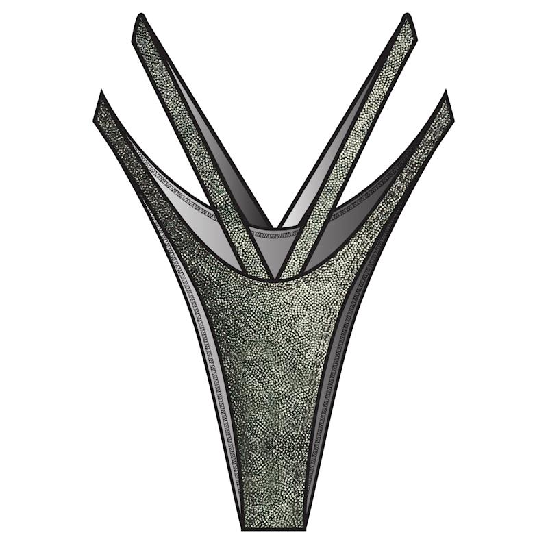 Thumbnail of Utopia Brief Bikini Bottom - Chrome Silver image