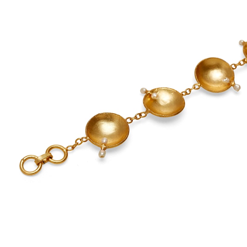 Thumbnail of Adjustable Gold Vitr Bracelet With Freshwater Pearls image