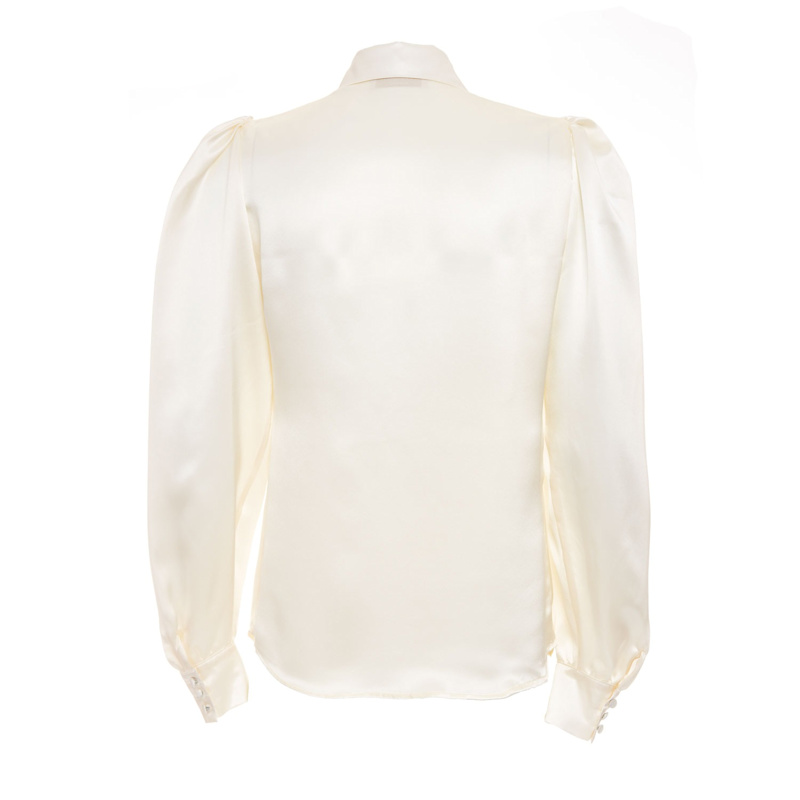 Thumbnail of Cream White Silk Blouse image