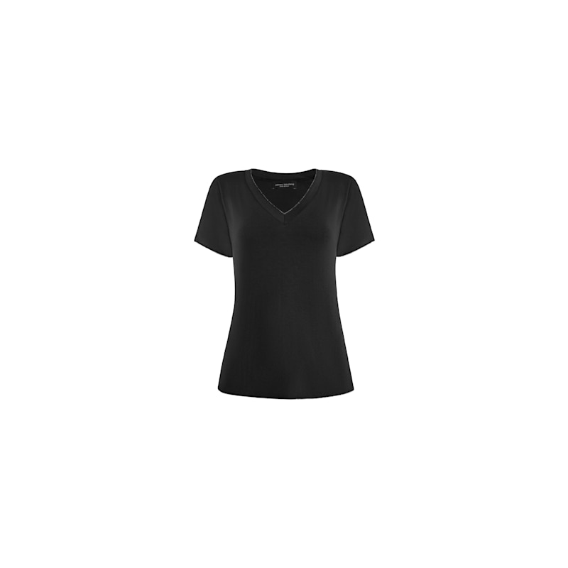 Thumbnail of V-Neck Black T-Shirt image