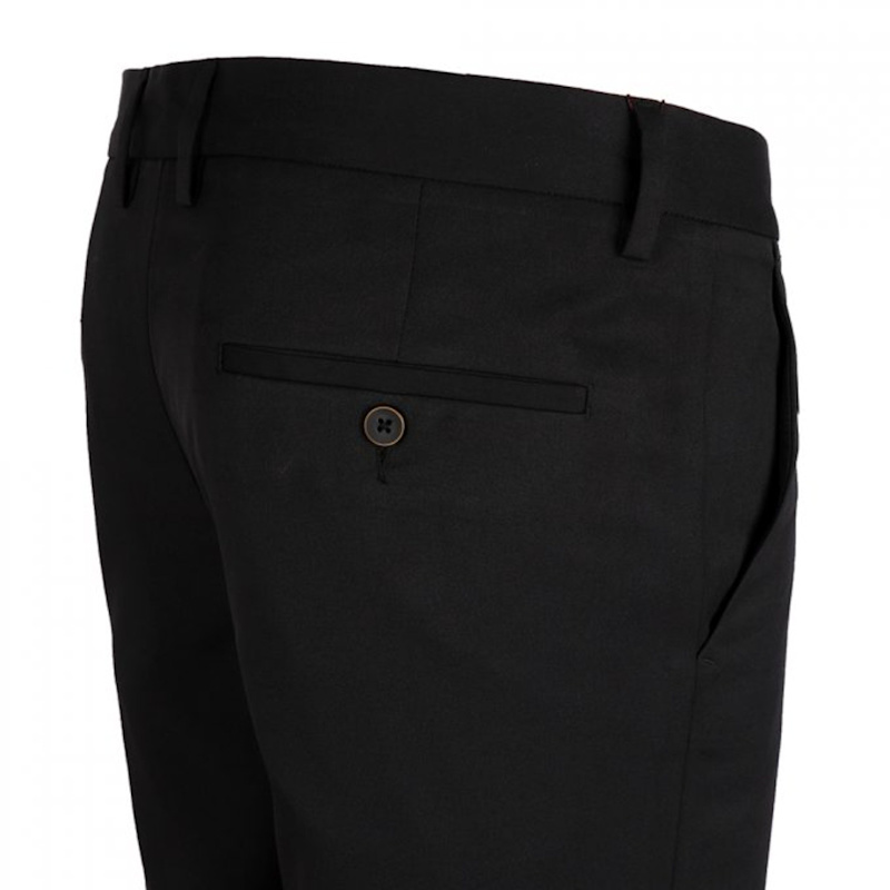 Thumbnail of Aldo Plain Smart Trousers With Belt Loops – Black image