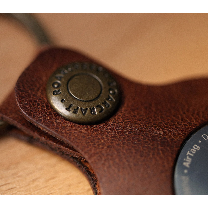 Thumbnail of Leather Airtag Case - Brown image