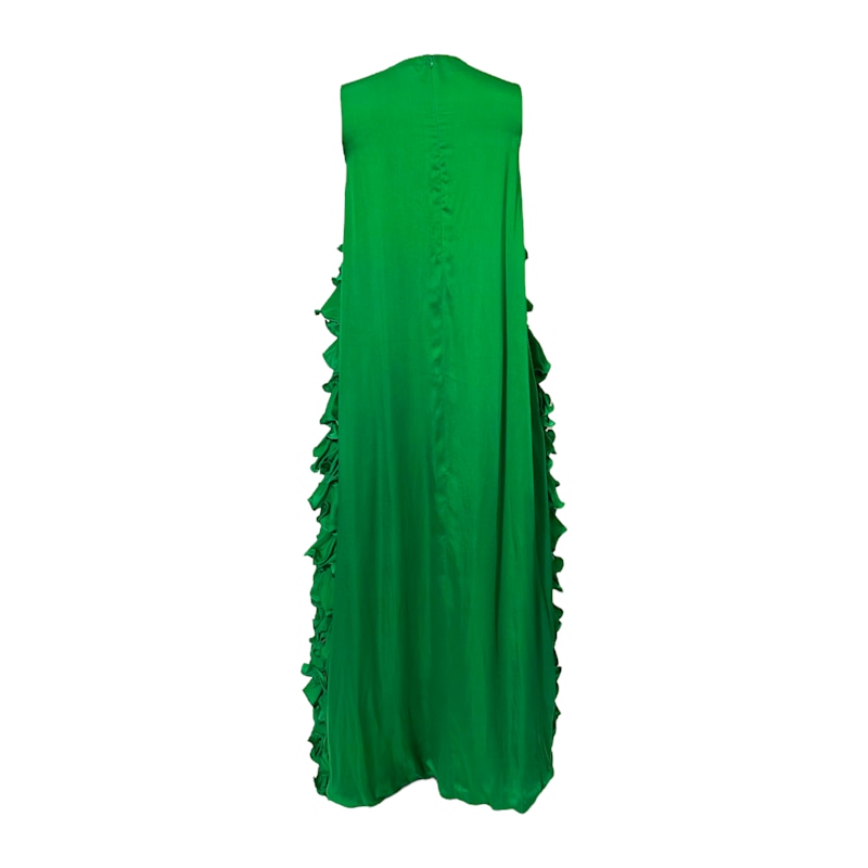 Thumbnail of Miami Valentine Ruffle Emerald Gown image