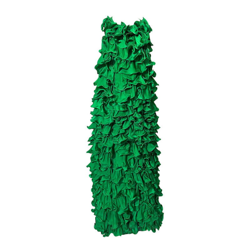 Thumbnail of Miami Valentine Ruffle Emerald Gown image