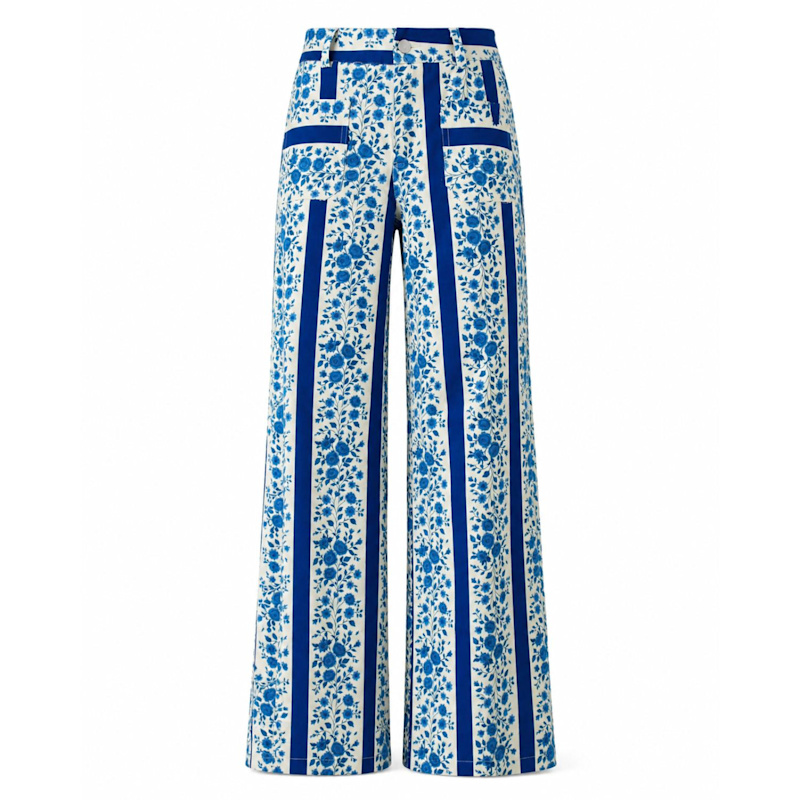 Thumbnail of Valeria Blue Floral Jeans image