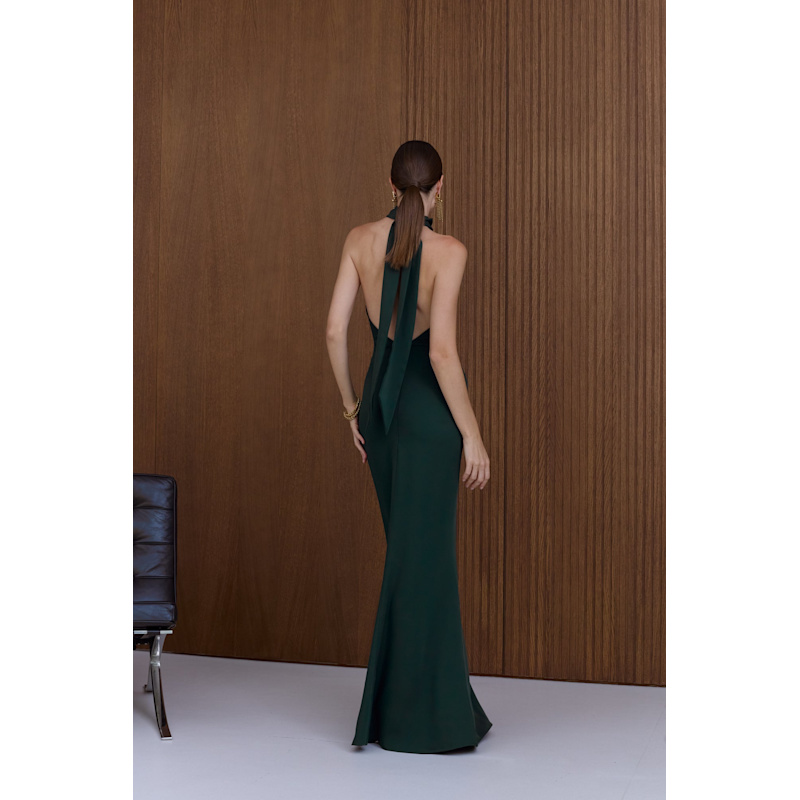 low back formal maxi dress Dylan & Davids Long Formal Low Back Spaghetti Straps Prom Dress - Black main image 0