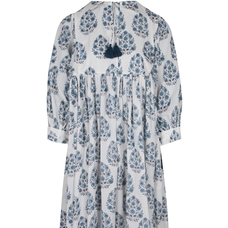 knee length dresses for ladies Valerie Midi Dress in White Waterblossom Ivory main image 0