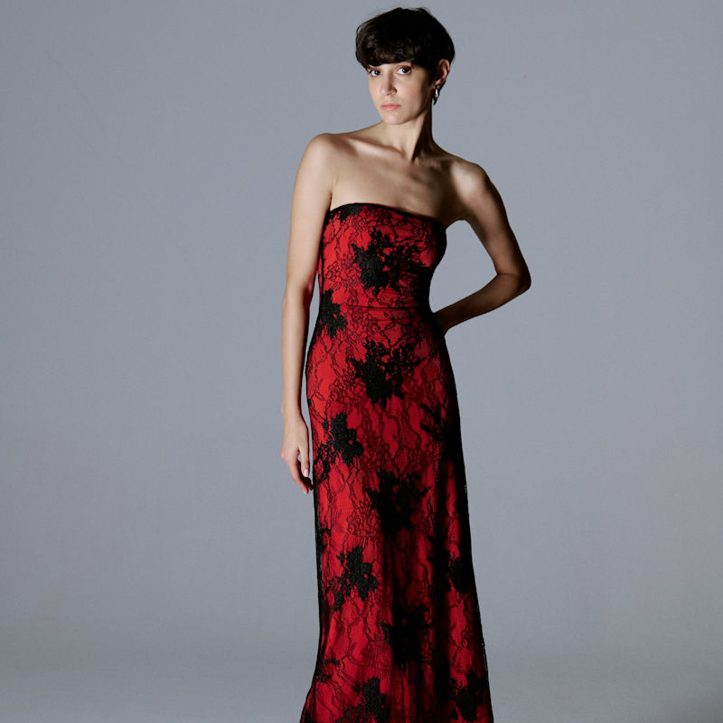 Thumbnail of Midi Vamp Dress-Black image