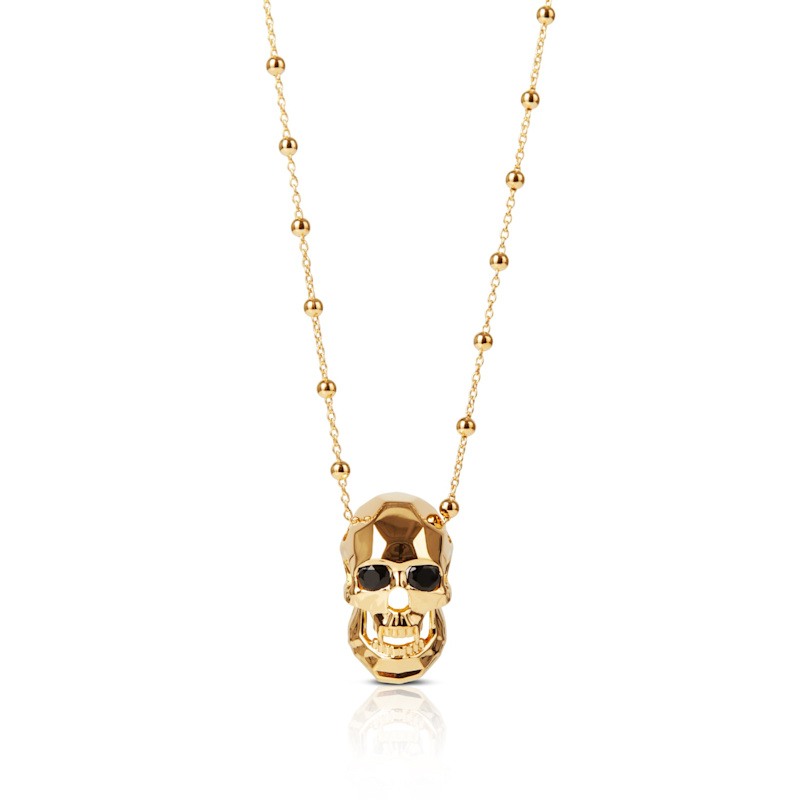 Thumbnail of Vampire Skull Pendant - Gold Vermeil image