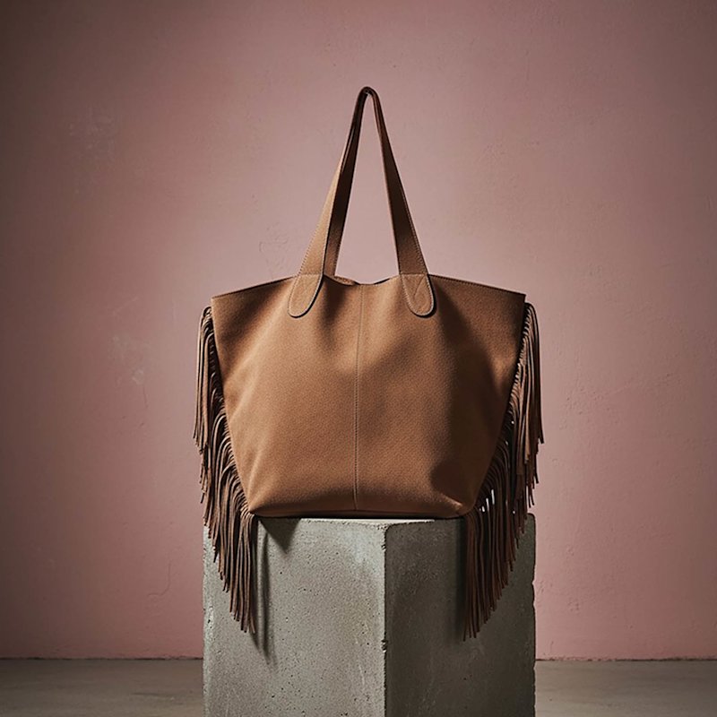 Thumbnail of Vancouver Soft Suede Tote - Camel image