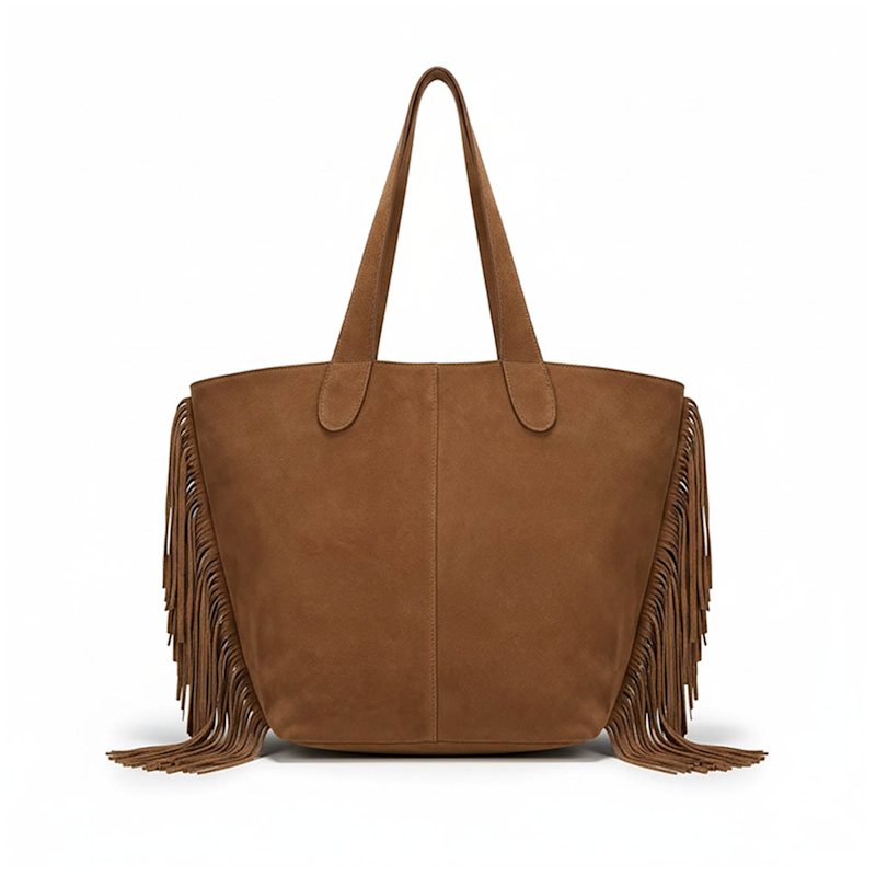 Thumbnail of Vancouver Soft Suede Tote - Camel image