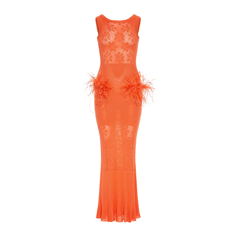 Thumbnail of Vanilla Coral Knit Dress image