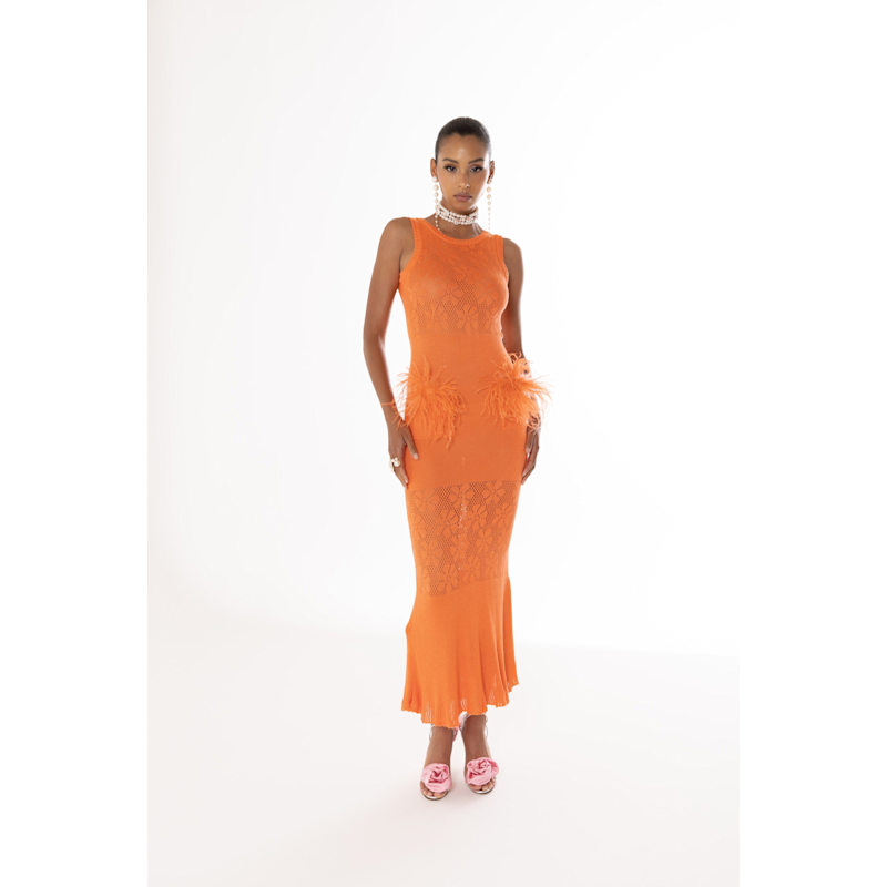 Thumbnail of Vanilla Coral Knit Dress image