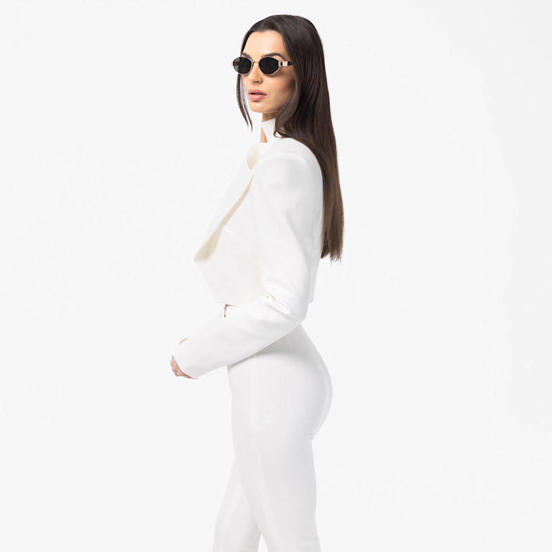 Thumbnail of Vanya Ecru Blazer | Co-ord image