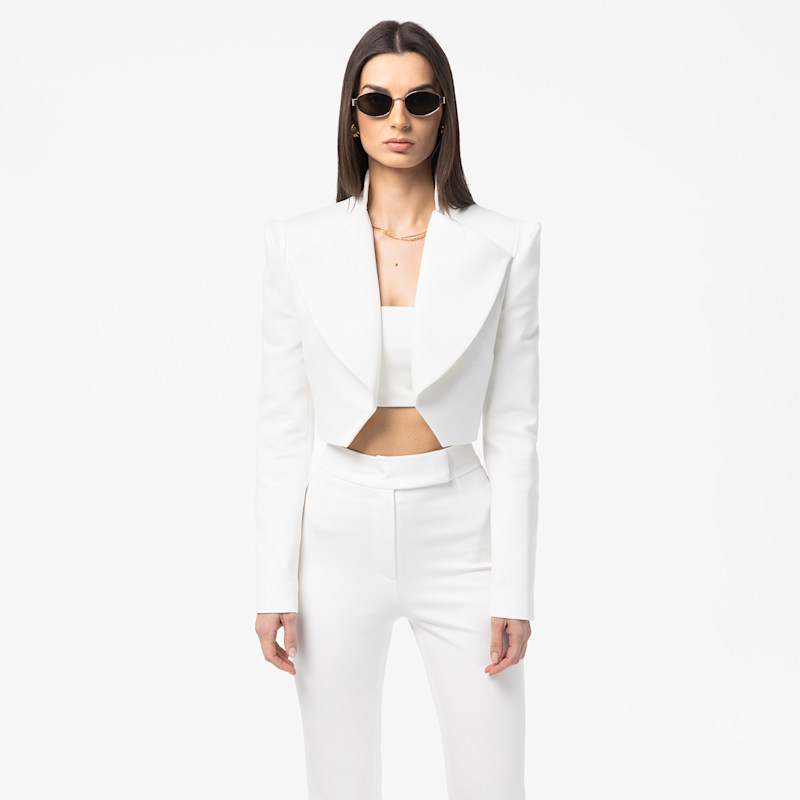 Thumbnail of Vanya Ecru Blazer | Co-ord image