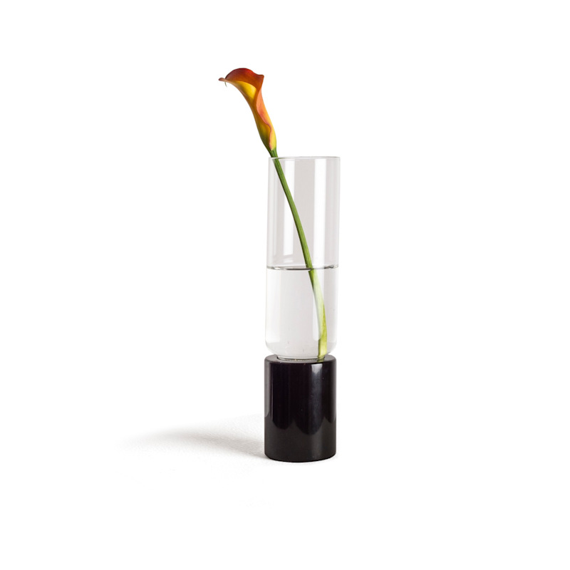 Soliflor Black Marble Vase - Small - Thumbnail 3