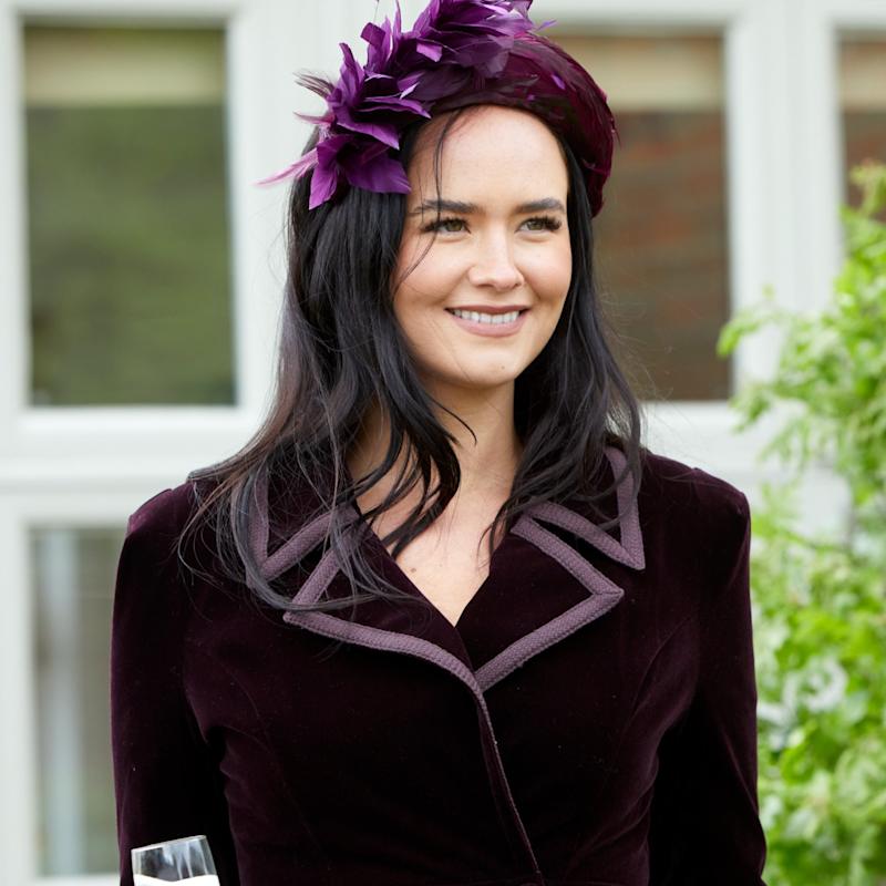 Guinea Velvet A-line Coat Dress - Purple