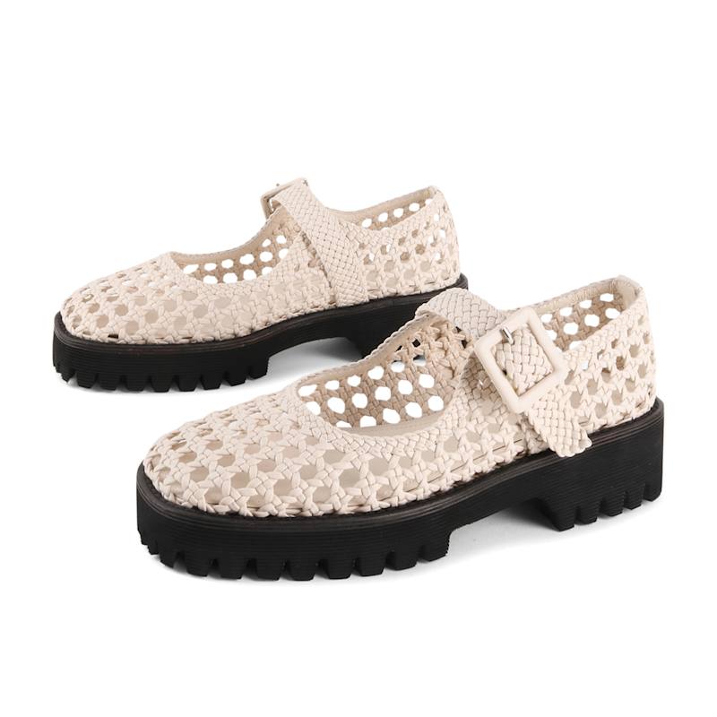 Thumbnail of Veronique Woven Mary Jane Flat image