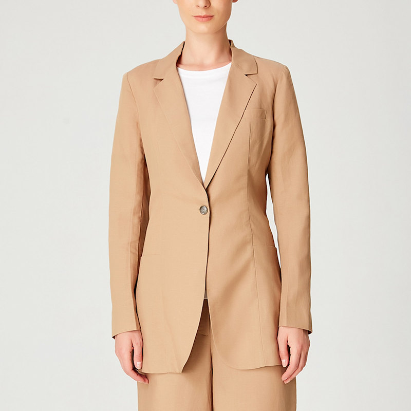 Thumbnail of Tailored Blazer Jacket - Brown image