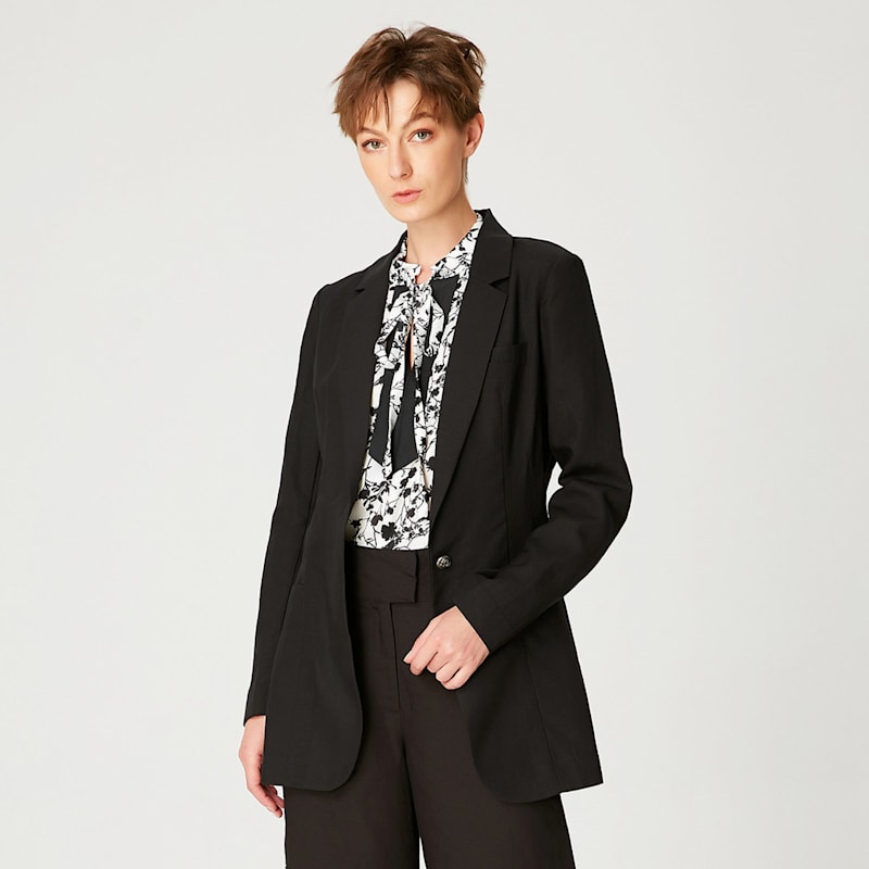 Thumbnail of Tailored Blazer Jacket - Black image