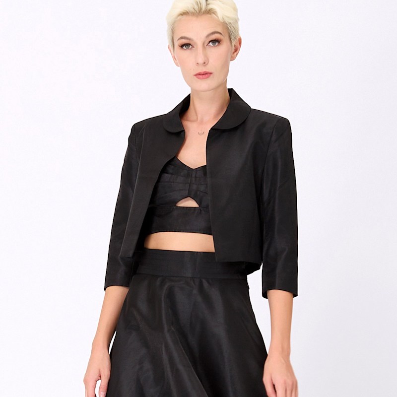 ジャケット・アウター theredthread Ssweat jacket cropped skirt THEREDTHREAD / ザレッドスレッド】S suede wrap skirt
