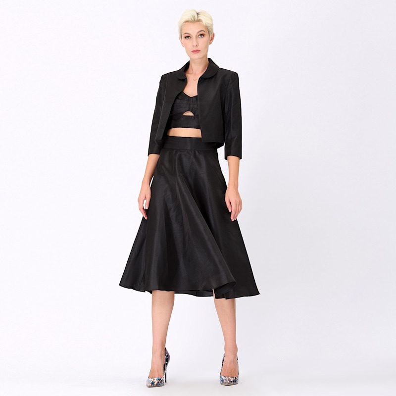ジャケット・アウター theredthread Ssweat jacket cropped skirt EDIKTED Nathalie Crop Faux Fur Jacket | Nordstrom