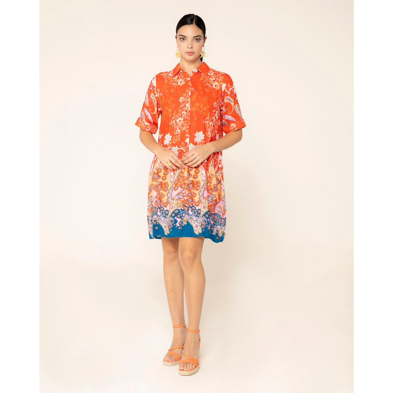 Short Flowy Dress Havana | NIZA | Wolf & Badger
