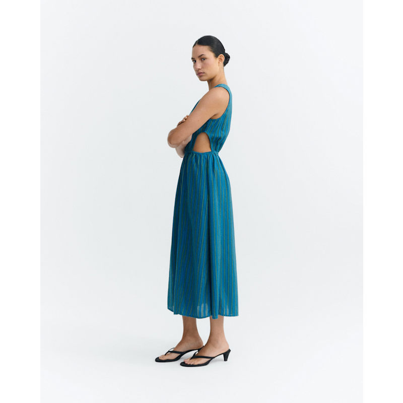 Windsor Kin Striped Midi Dress by Thinking MU