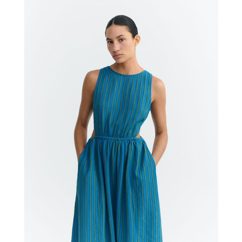 Windsor Kin Striped Midi Dress | Thinking MU | Wolf & Badger