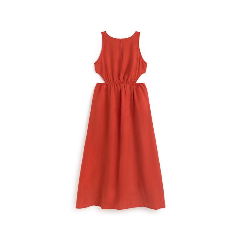 Thumbnail of Cupro Kin Red Midi Dress image