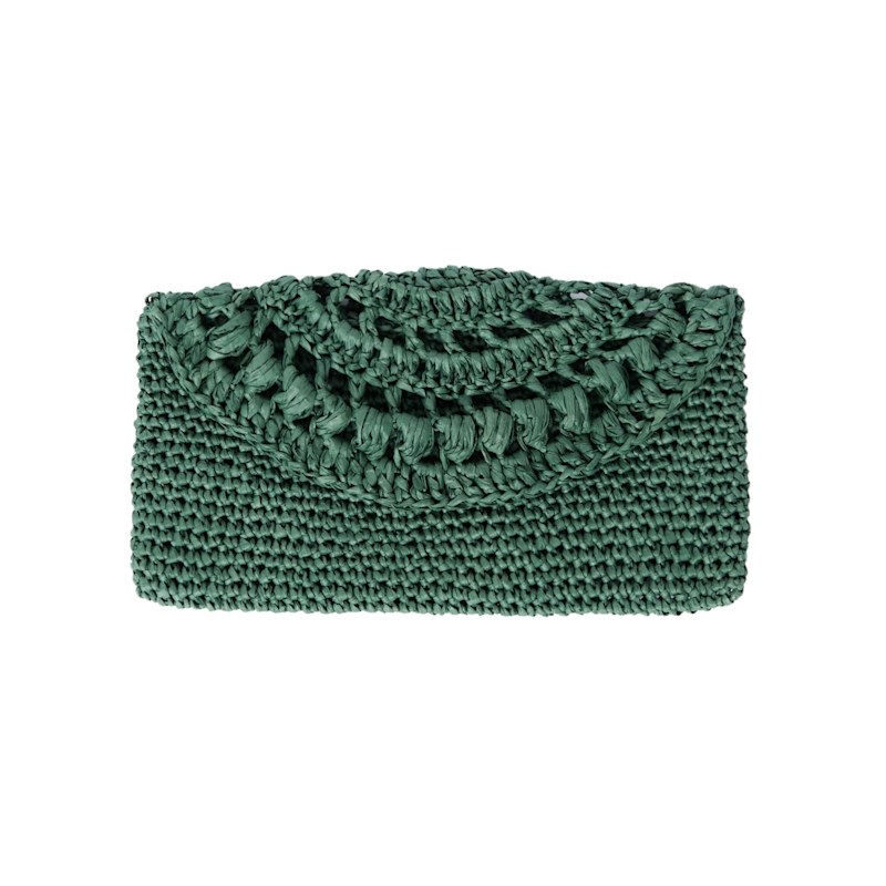 Thumbnail of Cunda Crochet Clutch Bag In Green image