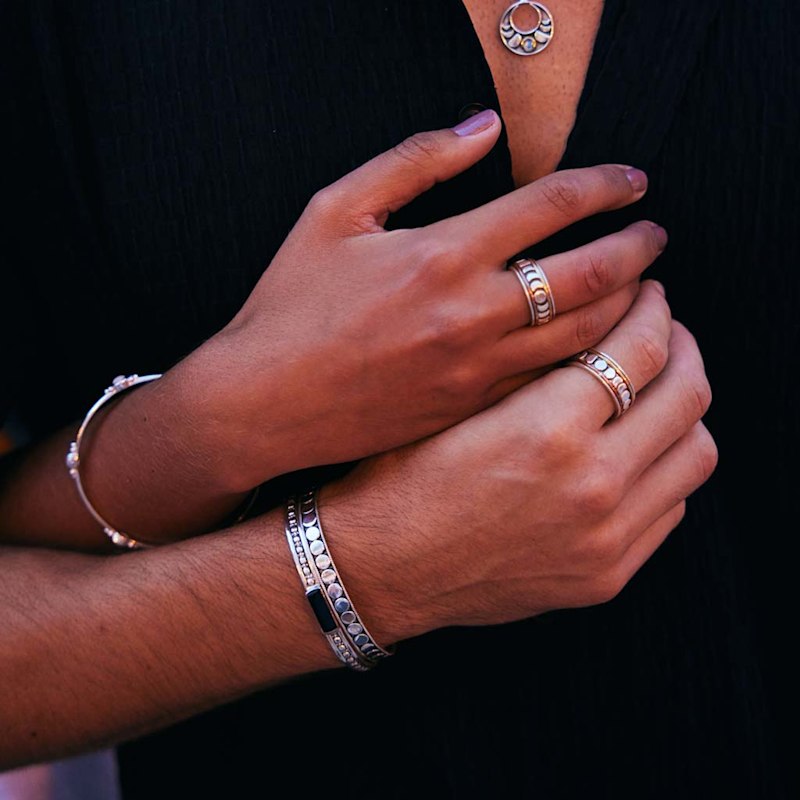 Thumbnail of Maharani Men's Black Onyx Cuff Bracelet image