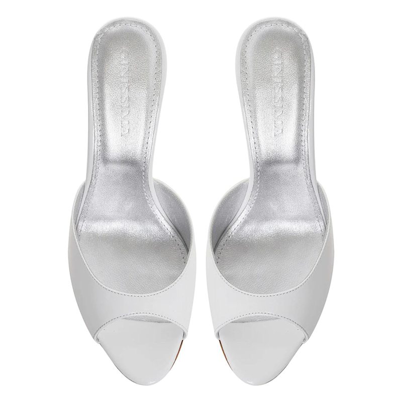 Thumbnail of Vicky Patent Leather, Round Toe, White image
