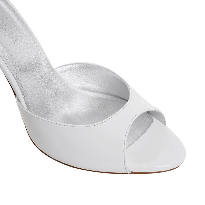 Thumbnail of Vicky Patent Leather, Round Toe, White image